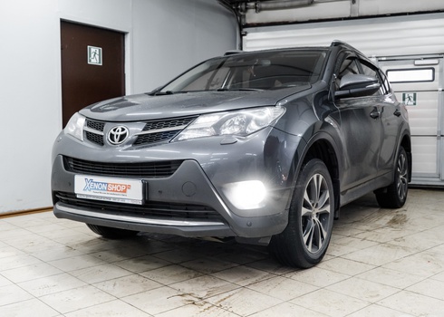 Установка светодиодов в ПТФ Тойота РАВ4 / Toyota RAV4