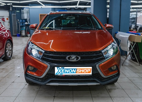 Установка LED-линз в фары Lada Vesta