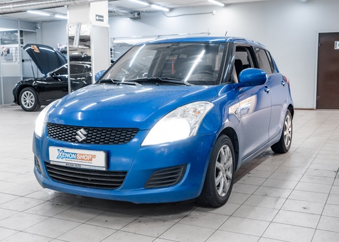 Замена перегоревших галогенных ламп Suzuki Swift на светодиодные