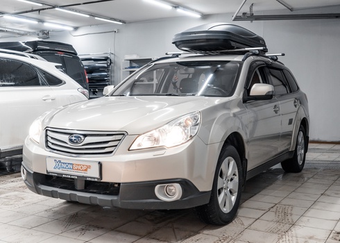 Замена штатных линз в фарах Subaru Outback IV FL