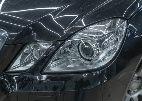Устранение запотевания левой фары Mercedes-Benz S W221
