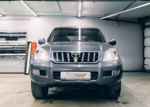 Установка LED-линз в фары Land Cruiser Prado 120 (2007)