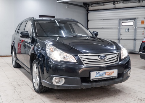 Замена ксеноновых линз Subaru Outback IV на линзы XS-Light F1 Premium