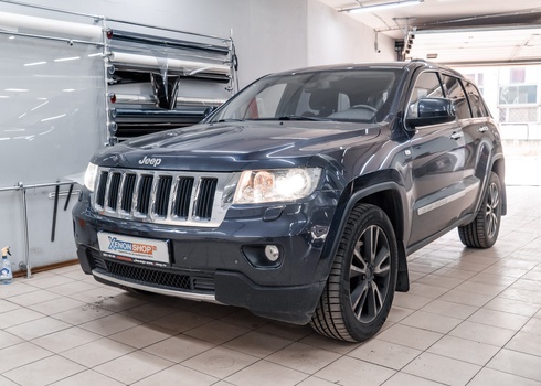 Замена штатных ламп Jeep Grand Cherokee на новый ксенон