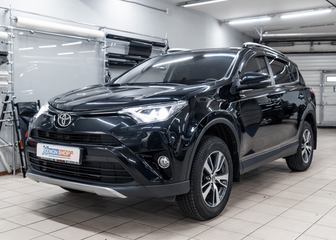 Замена штатных ламп в фарах Toyota RAV4 CA40 на светодиодные