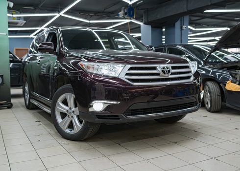 Замена линз Toyota Highlander