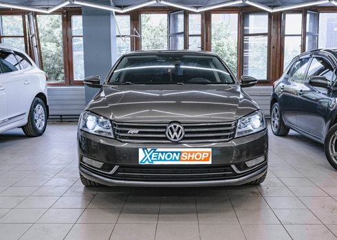 Замена штатных линз Volkswagen Passat B7 на светодиодные модули