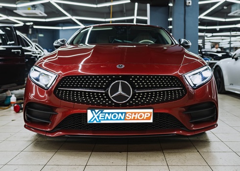 Абразивная полировка стекол фар Mercedes-Benz CLS