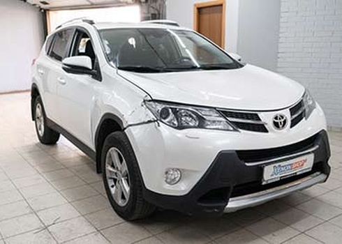 Замена корпуса и стекла фары Toyota RAV4 (2013)