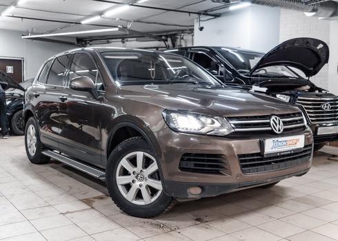 Замена штатных ламп Volkswagen Touareg NF