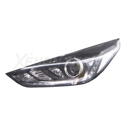 Стекло левой фары Hyundai Solaris II 2017-2020 дорест.