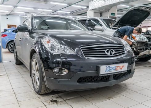 Защитная пленка на фары Инфинити ЕХ35 / Infiniti EX35