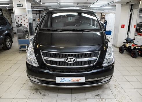 Поклейка брони на фары Хендай Старекс / Hyundai Starex