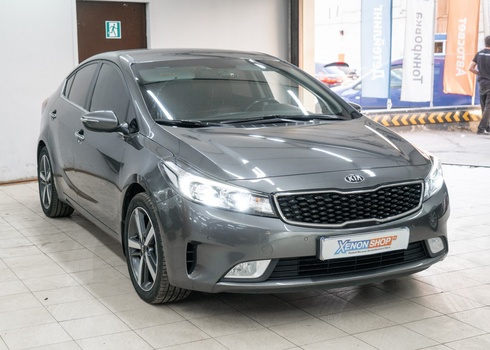 Замена ксеноновых линз KIA Cerato (2017) на светодиодные модули