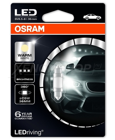 С5W 36mm Osram Premium Warm White (1шт.) - 6498WW-01B