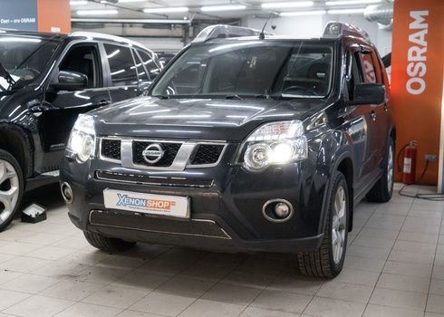 Замена ксеноновых линз Nissan X-Trail (2014)