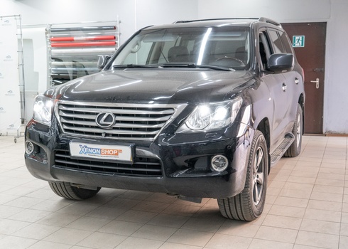 Замена штатных линз Lexus LX570 (2010)