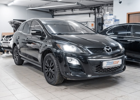 Установка светодиодов в фары Mazda CX7