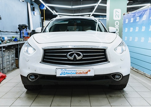 Замена штатных линз Infiniti FX34 (2012) на LED-модули