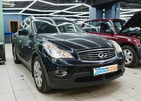 Замена штатных линз Infiniti EX35 (2011) на LED-модули