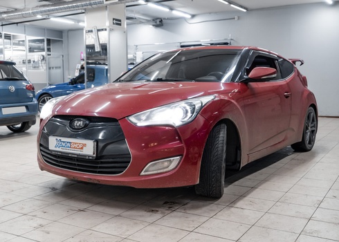 Замена перегоревшего галогена Hyundai Veloster на светодиоды