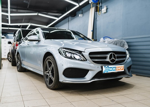 Устранение запотевания фары Mercedes-Benz C W205 (2014)