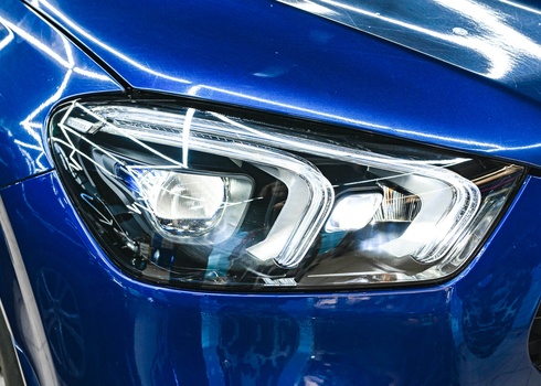 Замена стекла правой фары Mercedes-Benz GLE W167 (2020)