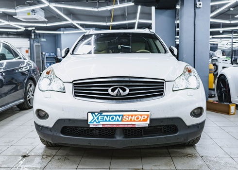 Замена линз Infiniti EX25 (2011) на светодиодные модули