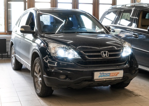 Замена линз Honda CR-V (2011) на светодиодные модули