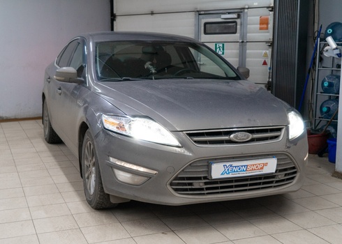 Установка линз в фары Ford Mondeo IV (2012)