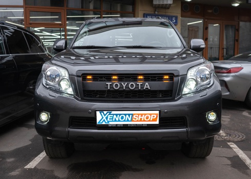 Замена линз Toyota Land Cruiser Prado 150 (2010) на LED-модули