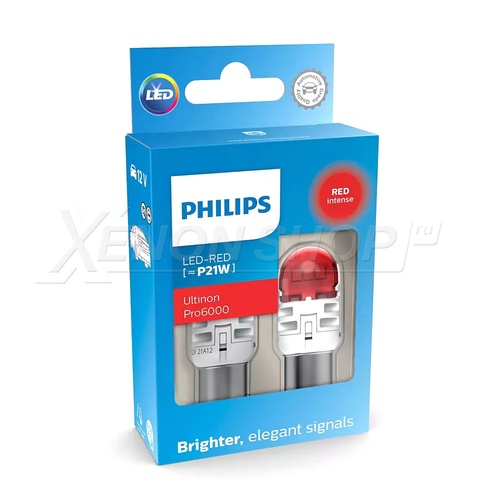 P21W Philips Ultinon Pro6000 - 11498RU60X2 - Красный