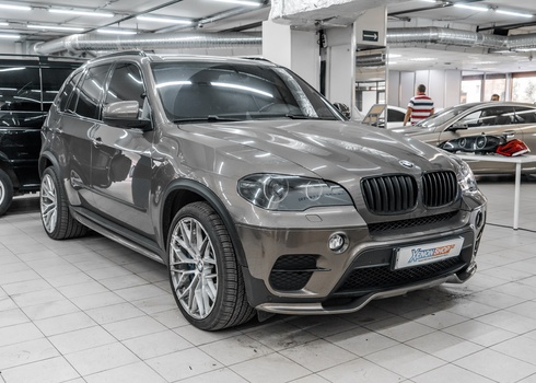 Поклейка брони на фары БМВ Х5 Е70 / BMW X5 E70