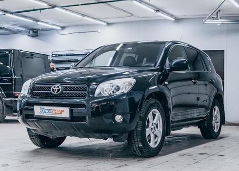 Замена линз в фарах Toyota RAV4 III (XA30)