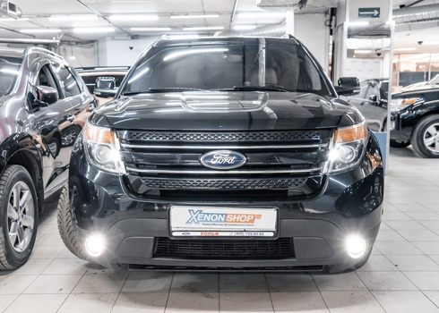 Замена модулей ПТФ Ford Explorer на LED