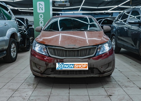 Установка LED-линз в фары KIA Rio