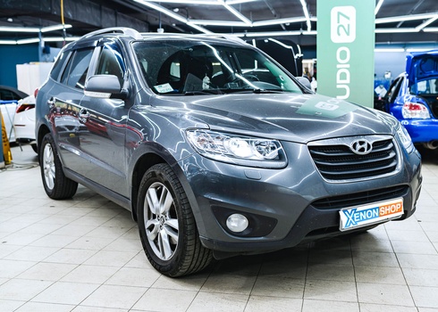 Замена линз и стёкол фар Hyundai Santa Fe (2010)