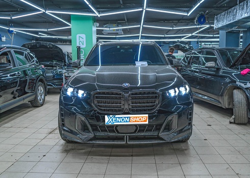 Установка 4-х линз (квадробилед) на BMW X5 G05 Рестайлинг