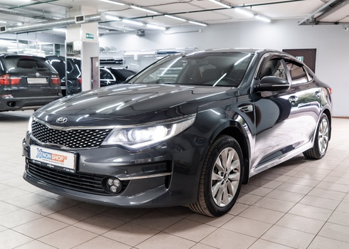 Установка светодиодов в ближний свет KIA Optima IV