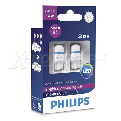 W5W Philips X-tremeUltinon LED 8000K - 127998000KX2