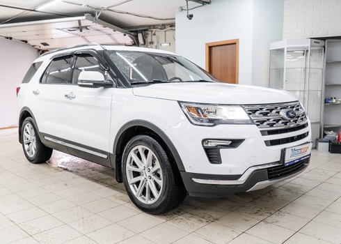 Установка LED в дальний свет Форд Эксплорер / Ford Explorer