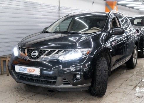 Замена линз Nissan Murano Z51 (2012) на LED-модули