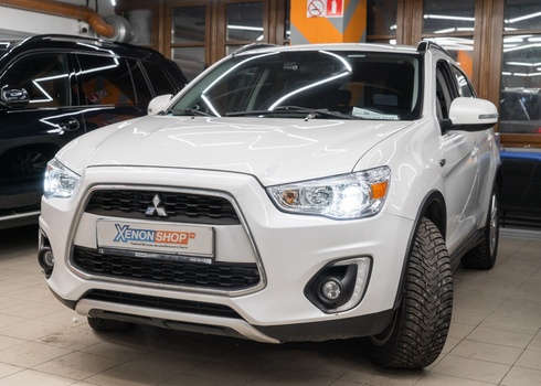 Замена линз в фарах Mitsubishi ASX (2015) на LED-модули