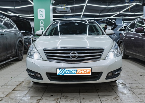Установка LED-линз в фары Nissan Teana T32