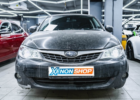 Замена заводских линз Subaru Impreza (2008) на LED-линзы