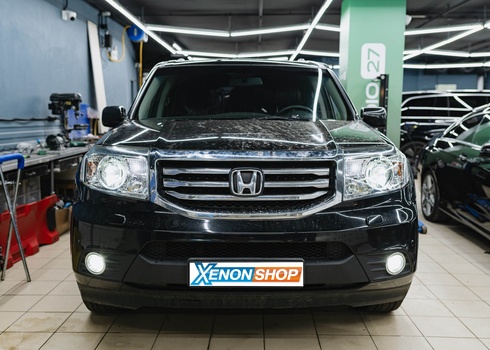 Установка линз в фары Honda Pilot
