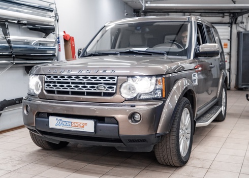 Замена выгоревших линз Land Rover Discovery 4