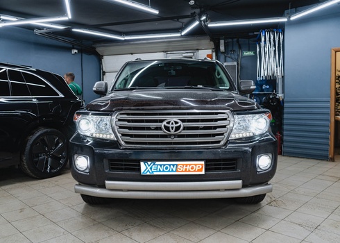 Замена штатных линз Toyota Land Cruiser 200 на LED-модули Vision