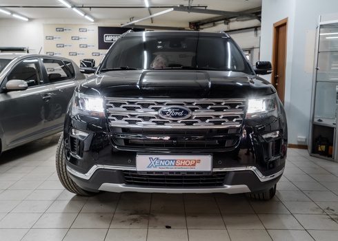 Установка светодиодов в дальний свет (ДХО) Форд Эксплорер / Ford Explorer