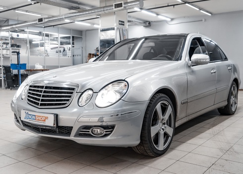 Хорошие лампы в фары Mercedes-Benz W211 рестайлинг 2008